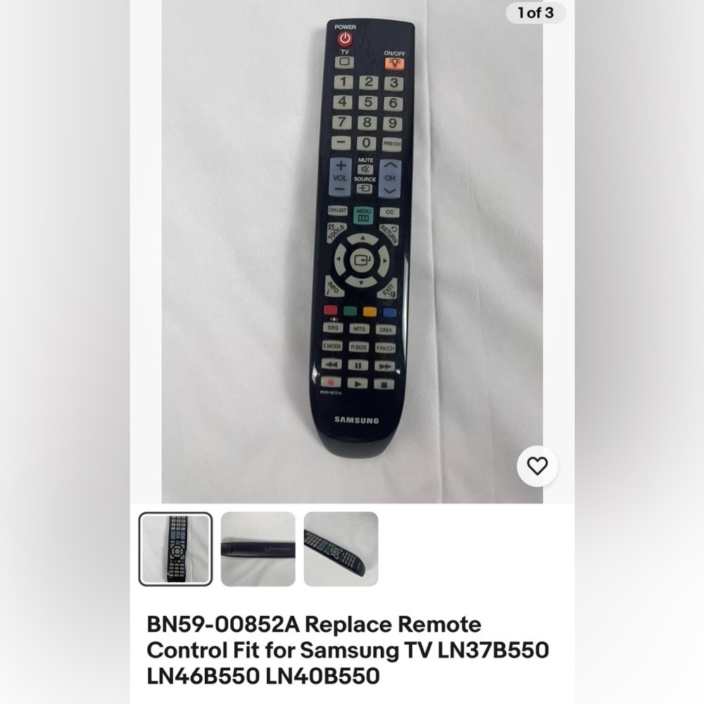 BN59 Samsung Replacement Remote